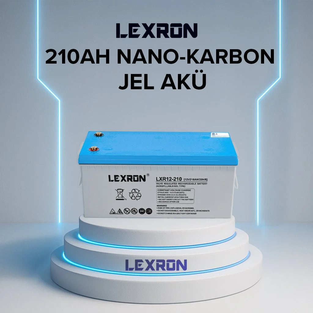 LEXRON 210Ah 12V nano karbon jel akü ana ürün görseli