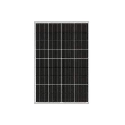 LEXRON 110W monokristal güneş paneli ön yüz görünümü