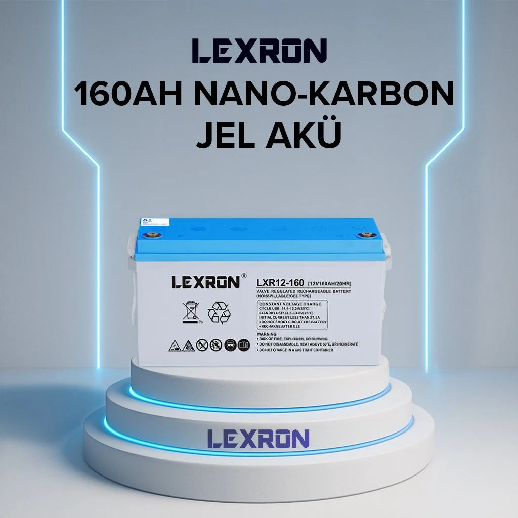LEXRON LXR160 160Ah 12V Nano Karbon Jel Akü