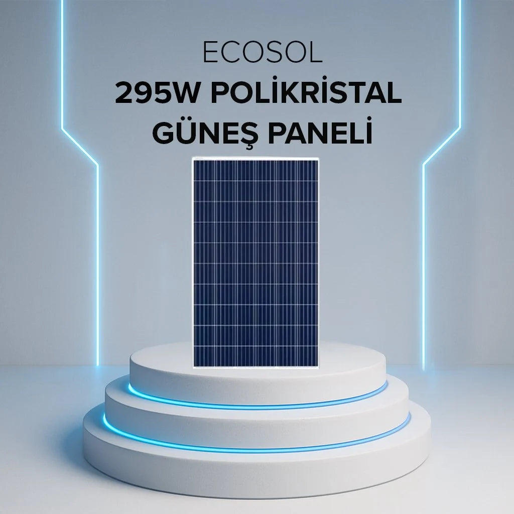 ECOSOL 295W polikristal güneş paneli – yüksek güçlü solar panel
