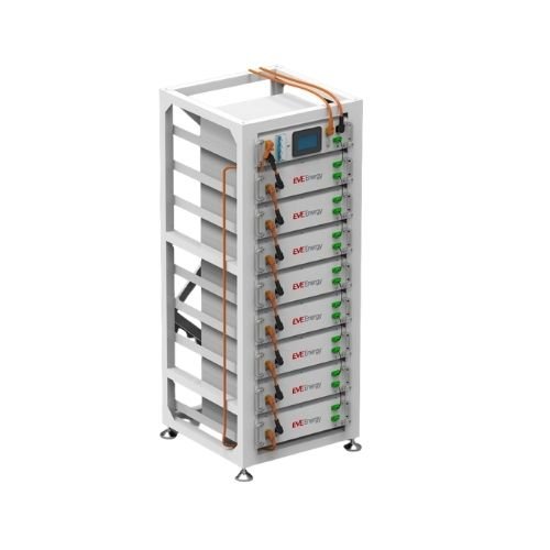 EVE 40.96kWh lityum HV batarya sistemi arka görünüm