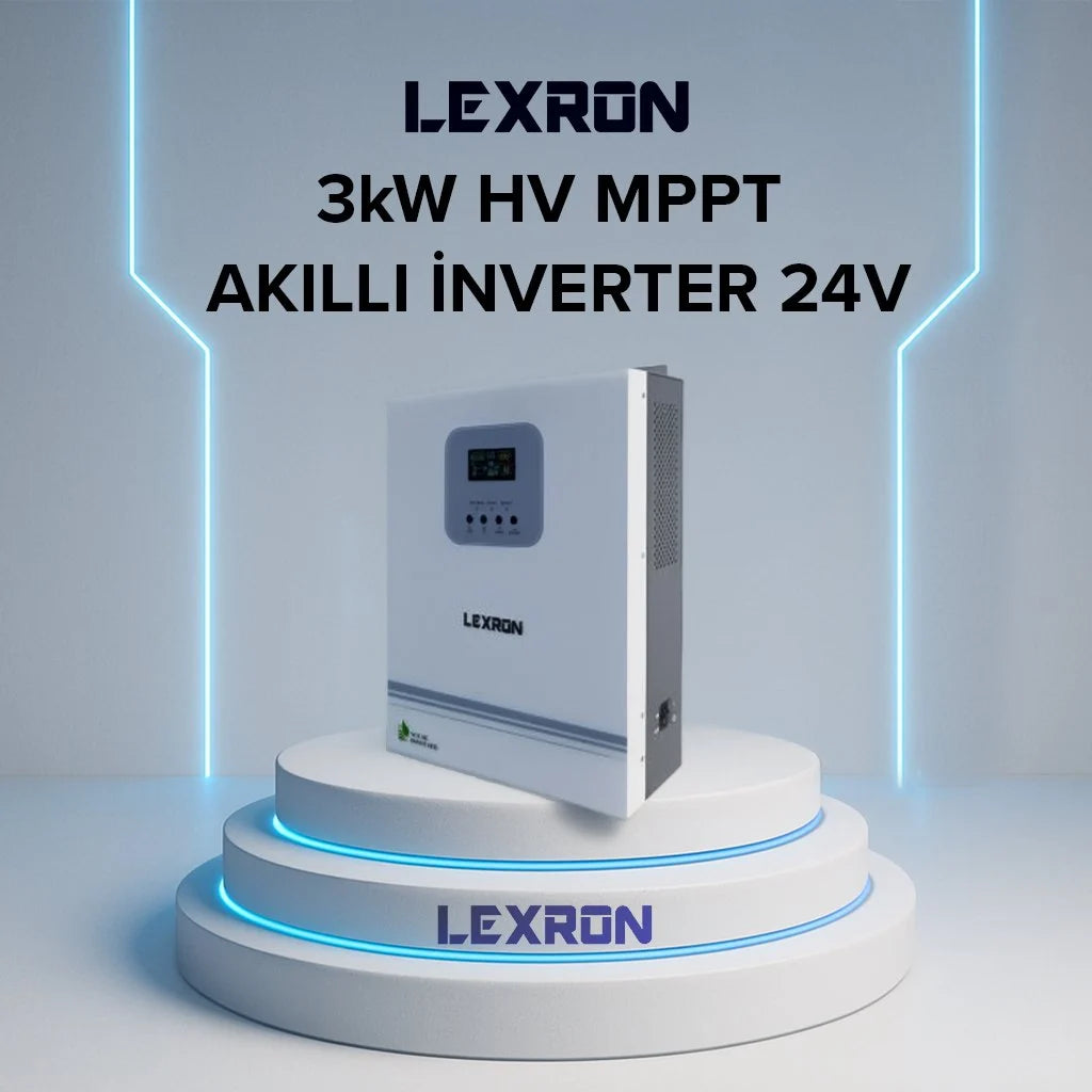 Lexron 3kW 24V MPPT akıllı inverter tanıtım görseli