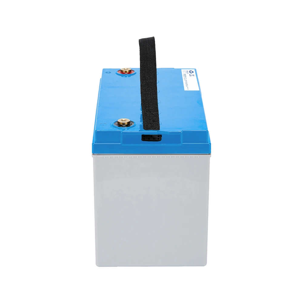 LXR105 12V 105Ah nano karbon jel akü üstten görünüm T4 terminal