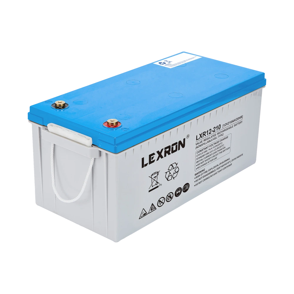 LEXRON LXR210 12V 210Ah nano karbon jel akü yan görünüm